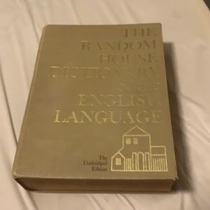 1980’s dictionary used but still intact with all of its pages.